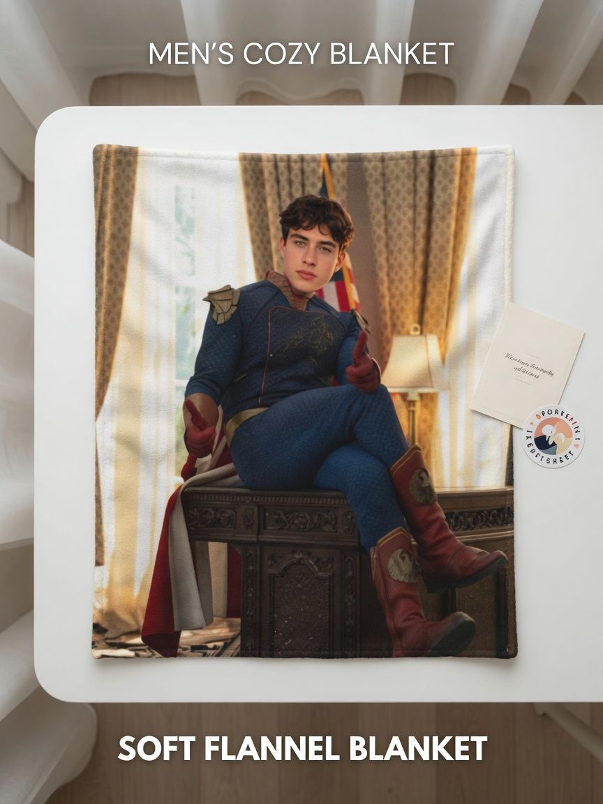Custom Photo Blanket Personalized Portrait Flannel Fleece Throw Soft Anti-Pilling Cozy Bedding Keepsake Gift