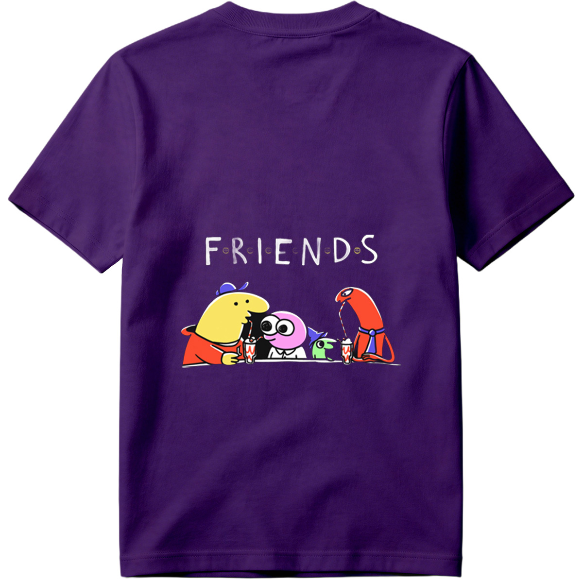 Friends: The Animated Characters Enjoying Drinks Together - Tee