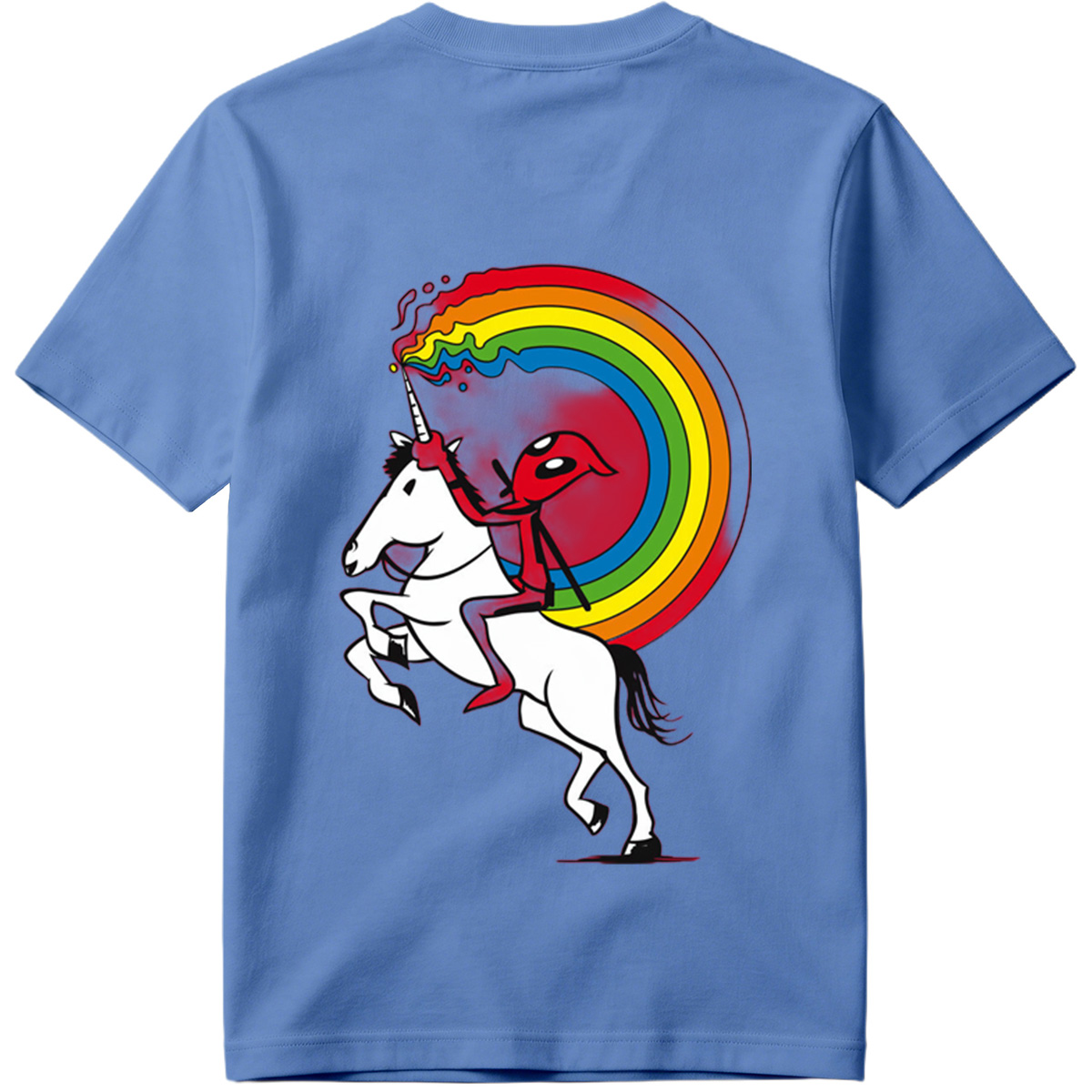 Unicorn Rider with Rainbow Trail - Tee