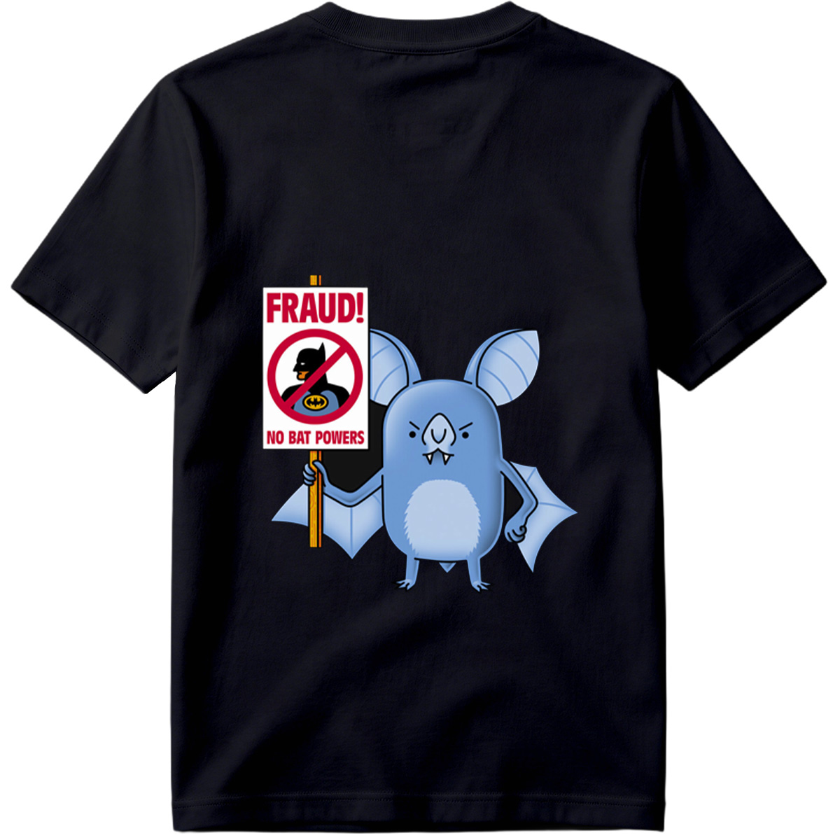 Batman and Bat Creature Protest Fraud - Tee