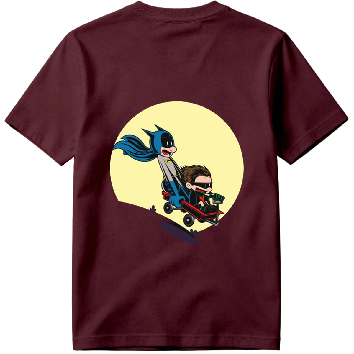 Batman and Robin in a Red Wagon - Tee
