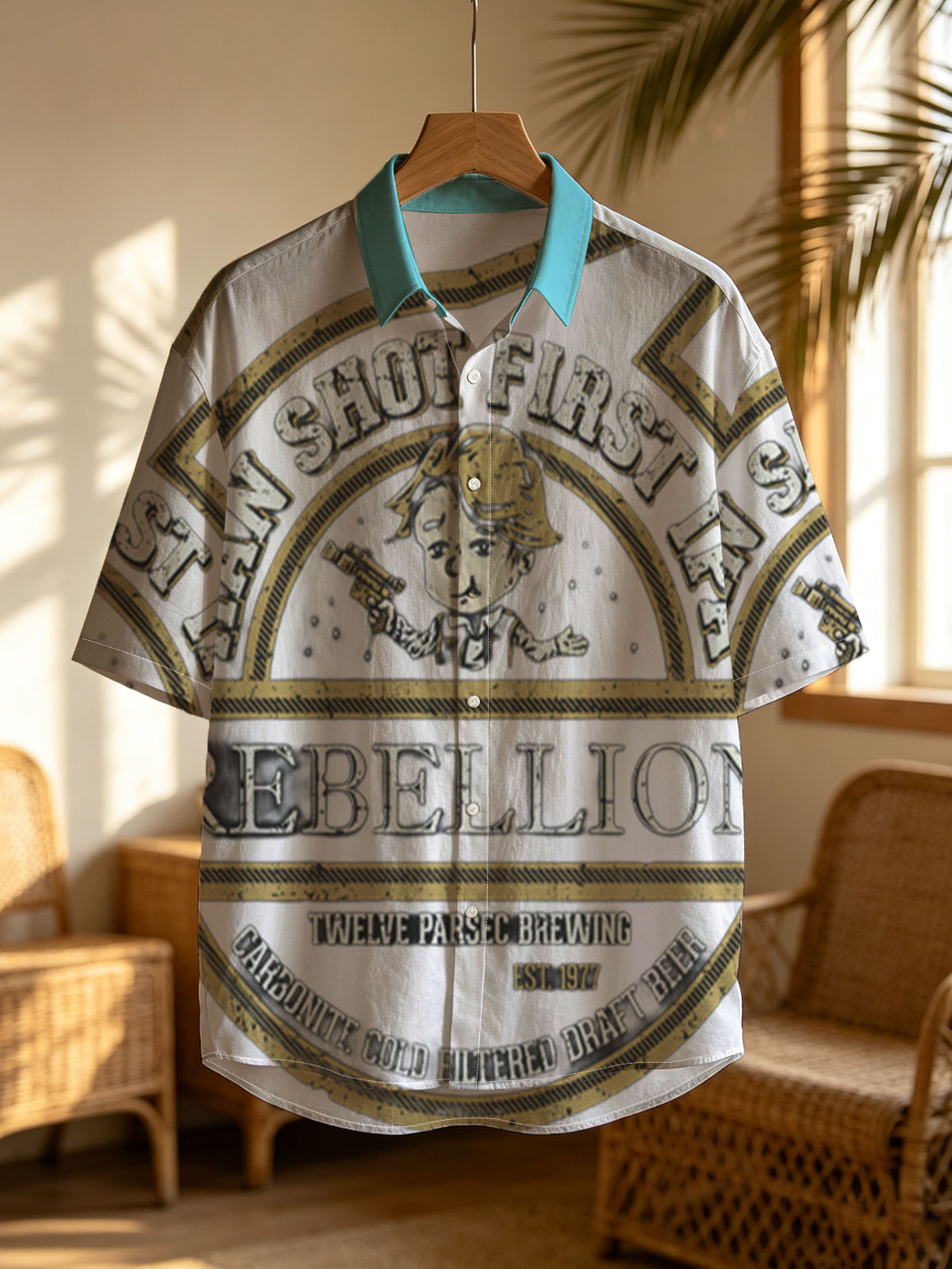 Han Shot First IPA: Rebellion by Twelve Parsec Brewing, Carbonite Cold Filtered Draft Beer -  Shirt