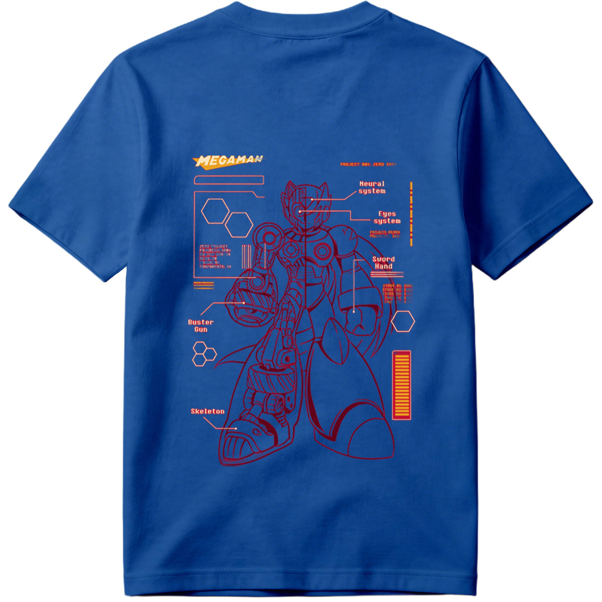 Megaman Zero: Project Zero 1593 Technical Blueprint - Tee