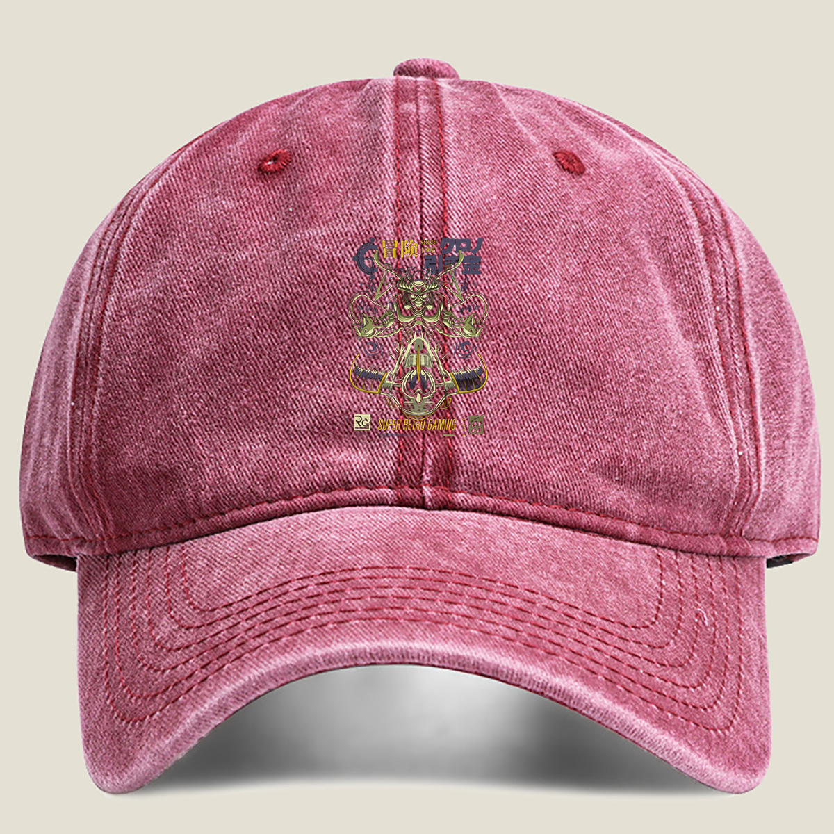 Final Fantasy: Bahamut and Odin - Washed Denim - Baseball Cap