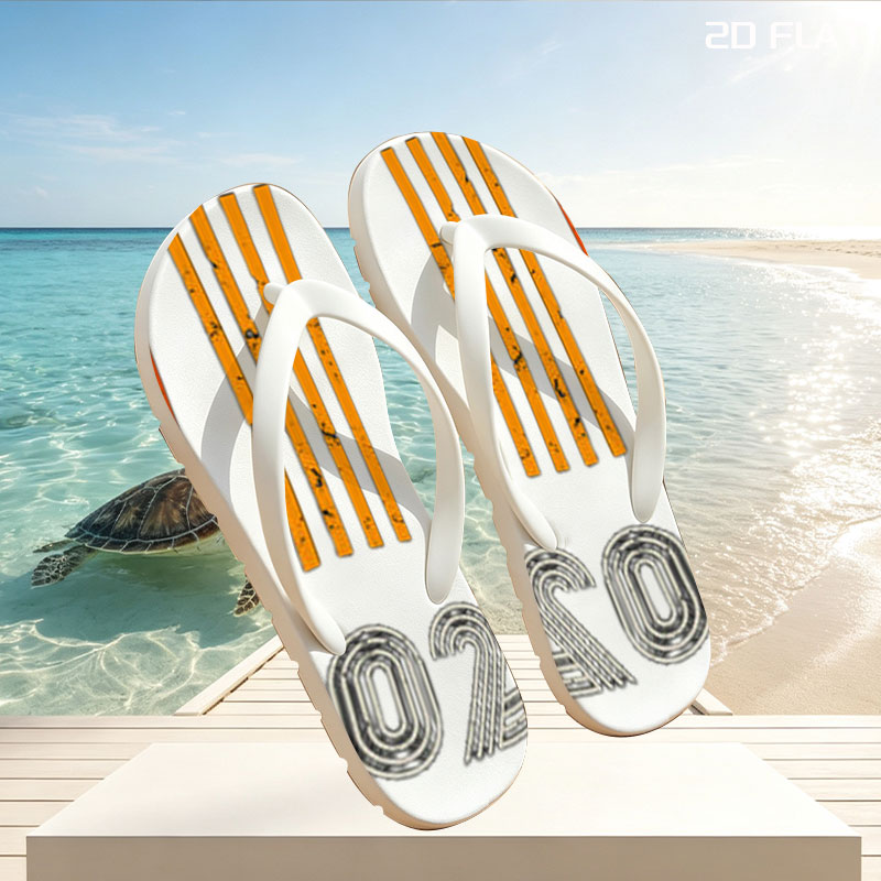 Shiny Since 2002: Retro Logo with Vintage Motorcycle Design -  flip-flops