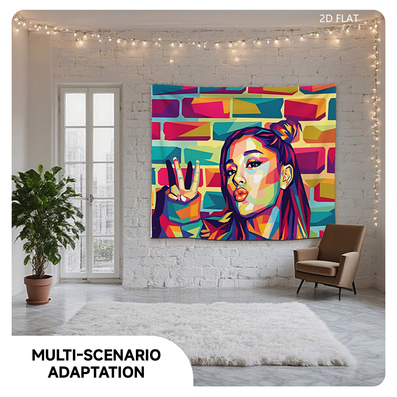 Ariana Grande Pop Art Portrait - Tapestry