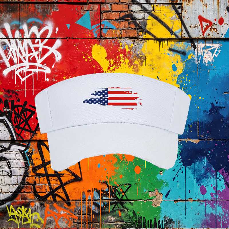 Unisex Classic Mesh Back Hat with American Flag Print Design | Lightweight Breathable Sun Cap for Outdoor Activities, Beach, Camping, Travel | Suitable for Men and Women Seeking Patriotic Style and Comfort