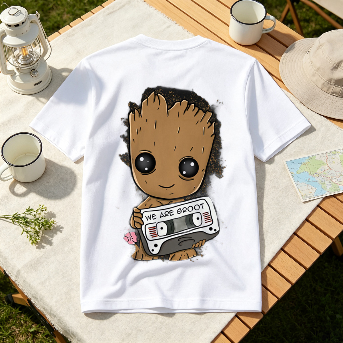 Guardians of the Galaxy: Baby Groot with Cassette Tape - Tee