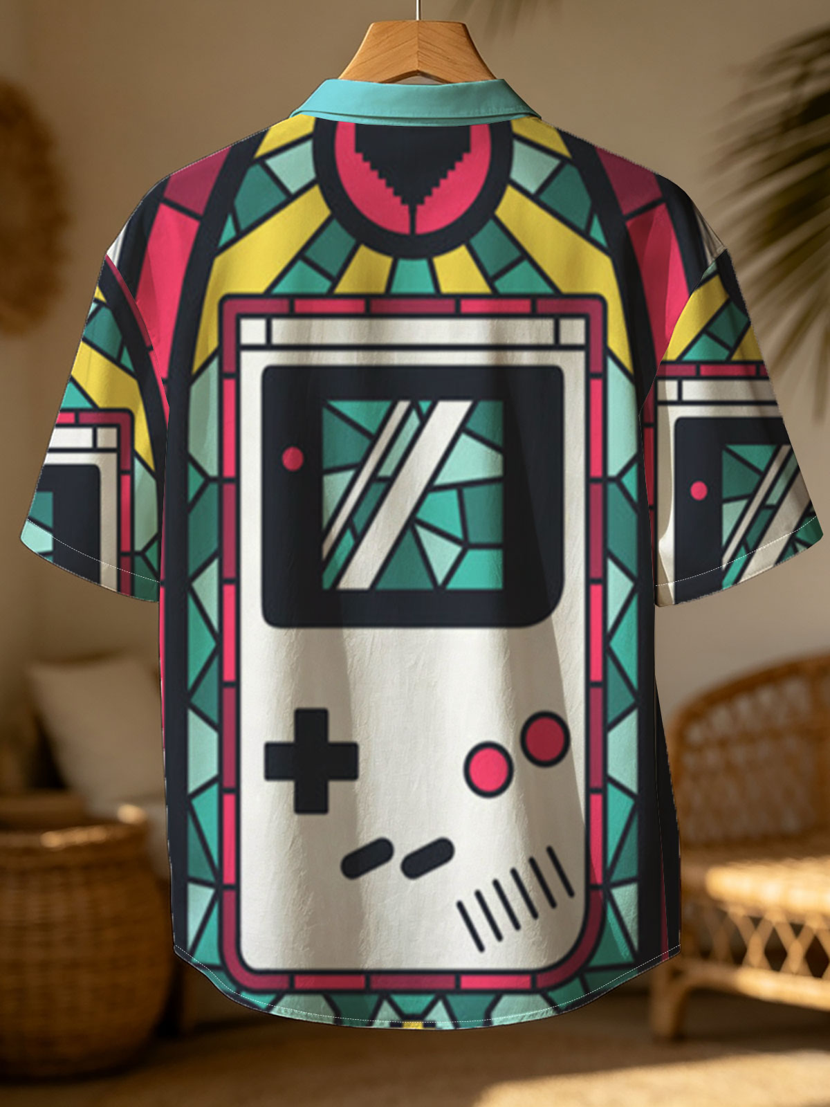Stained Glass Game Boy Art -  Shirt