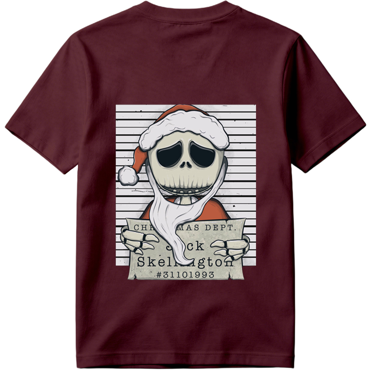 Jack Skellington Christmas Dept Mugshot - Tee