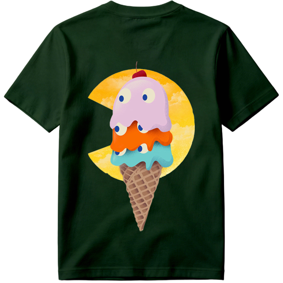 Pac-Man Ice Cream Cone - Tee