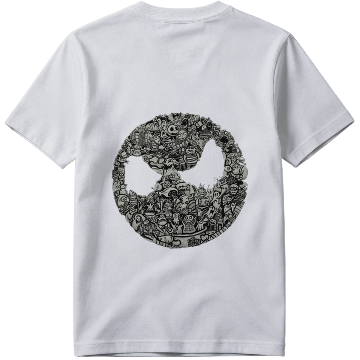 Tim Burton's Nightmare Before Christmas Character Collage - Tee