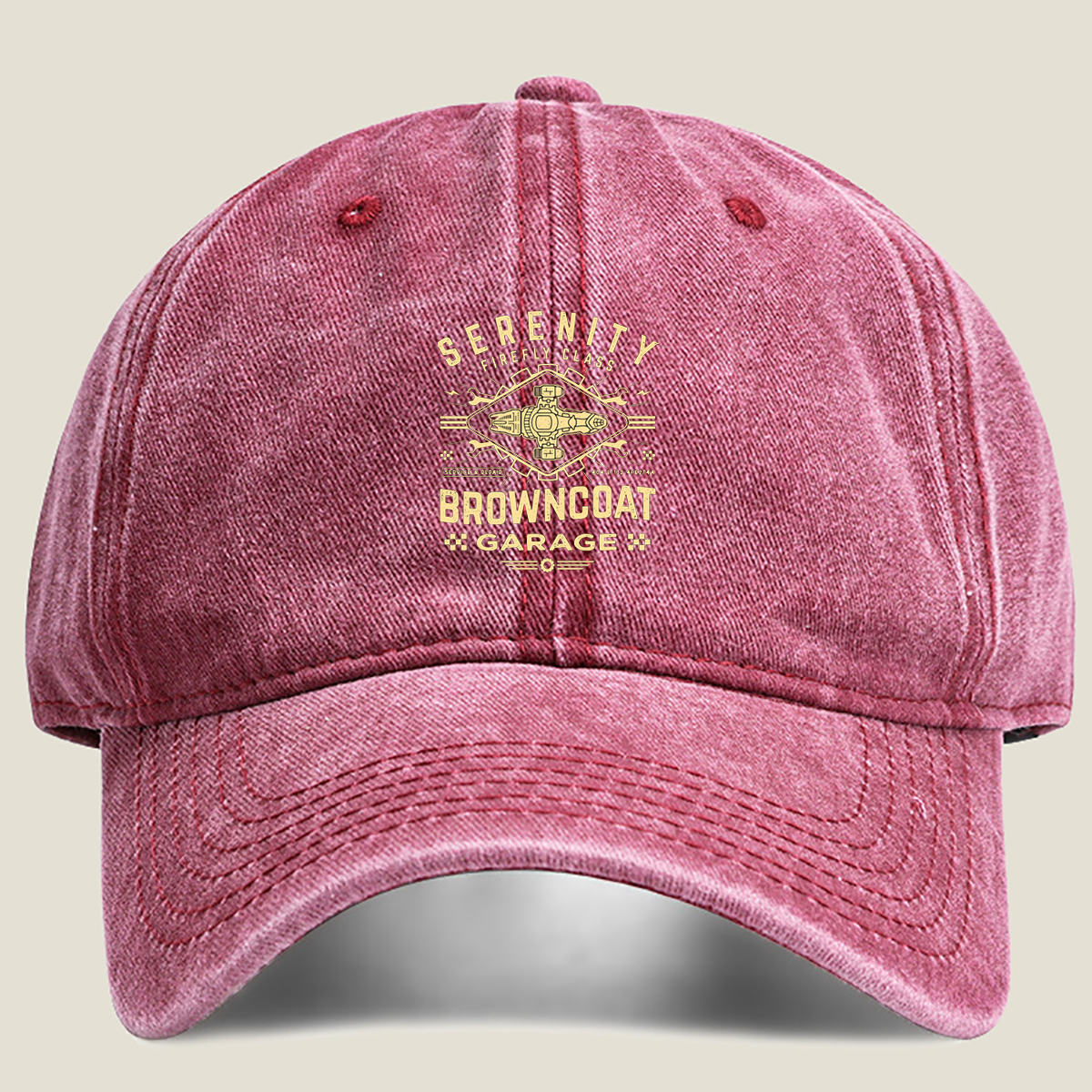 Serenity Firefly Class Browncoat Garage - Washed Denim - Baseball Cap