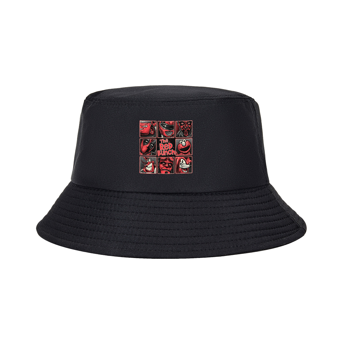 The Red Bunch: Lightning McQueen, Darth Maul, Deadpool, Elmo, Dr. Seuss's The Grinch, Hellboy, and Knuckles - Fisherman's Hat