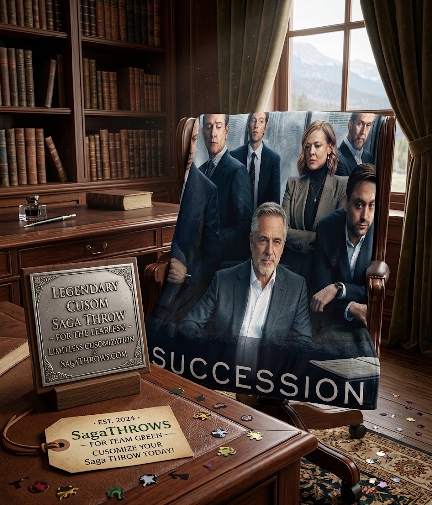 Custom Face Blanket Succession TV Show Characters Flannel Blanket Perfect for Fans Office or Home Use Ideal Gift for Drama Lovers