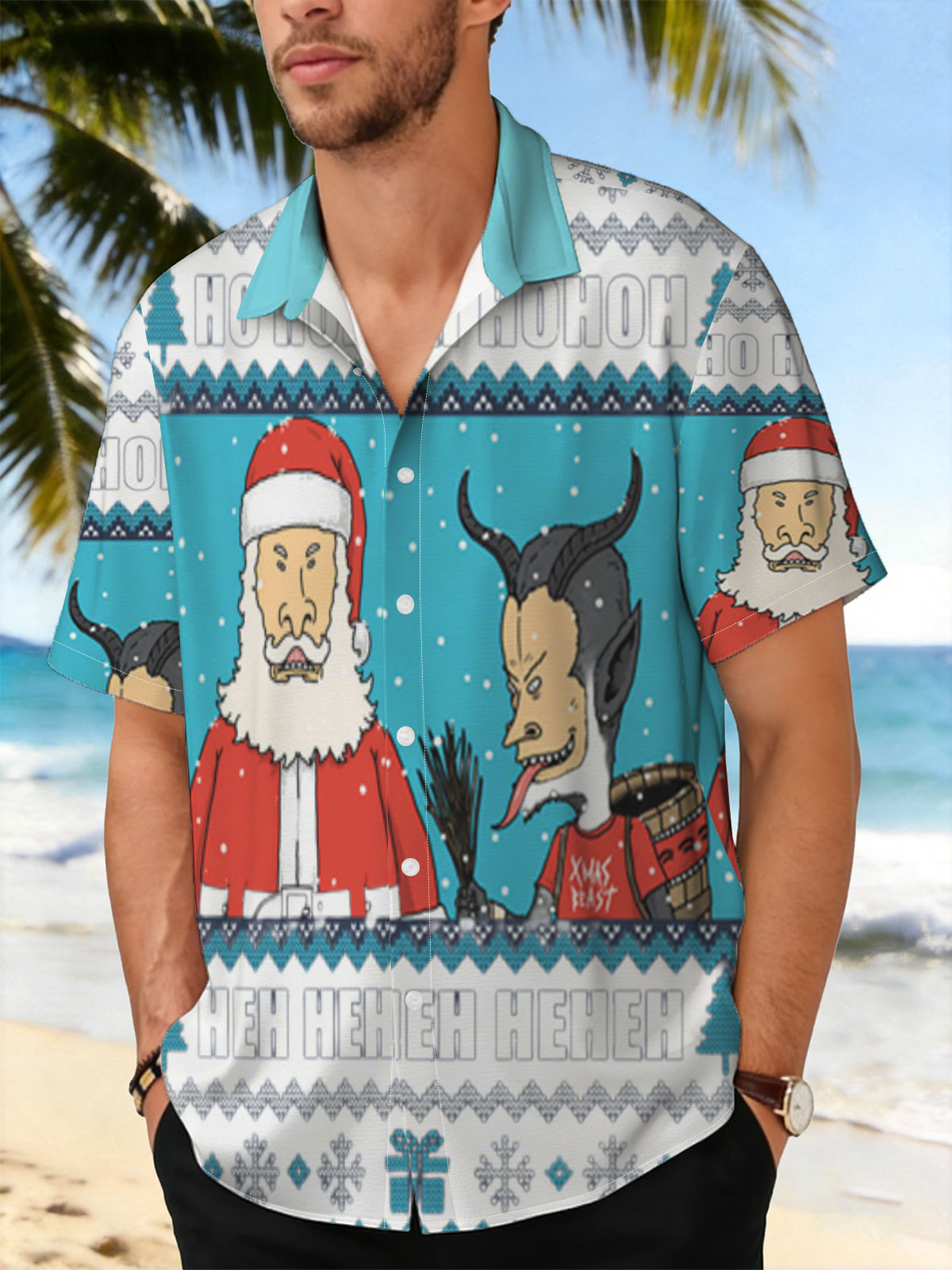 Santa and the Xmas Beast: Ho Ho Ho, Heh Heh Heh -  Shirt