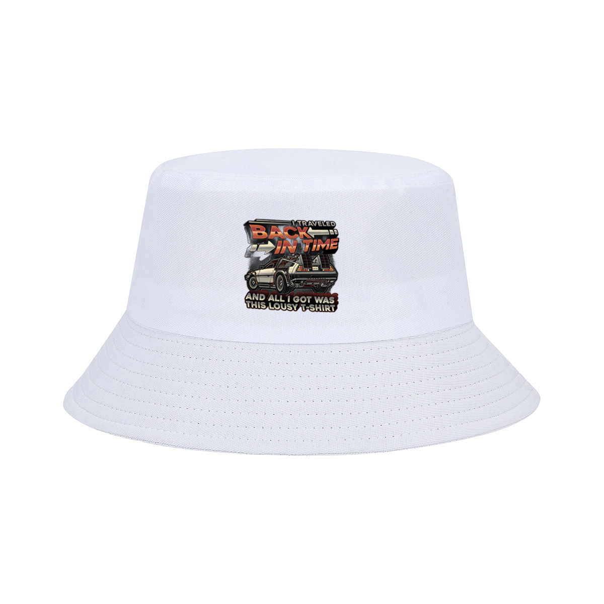 Back to the Future - DeLorean Time Machine T-Shirt - Fisherman's Hat