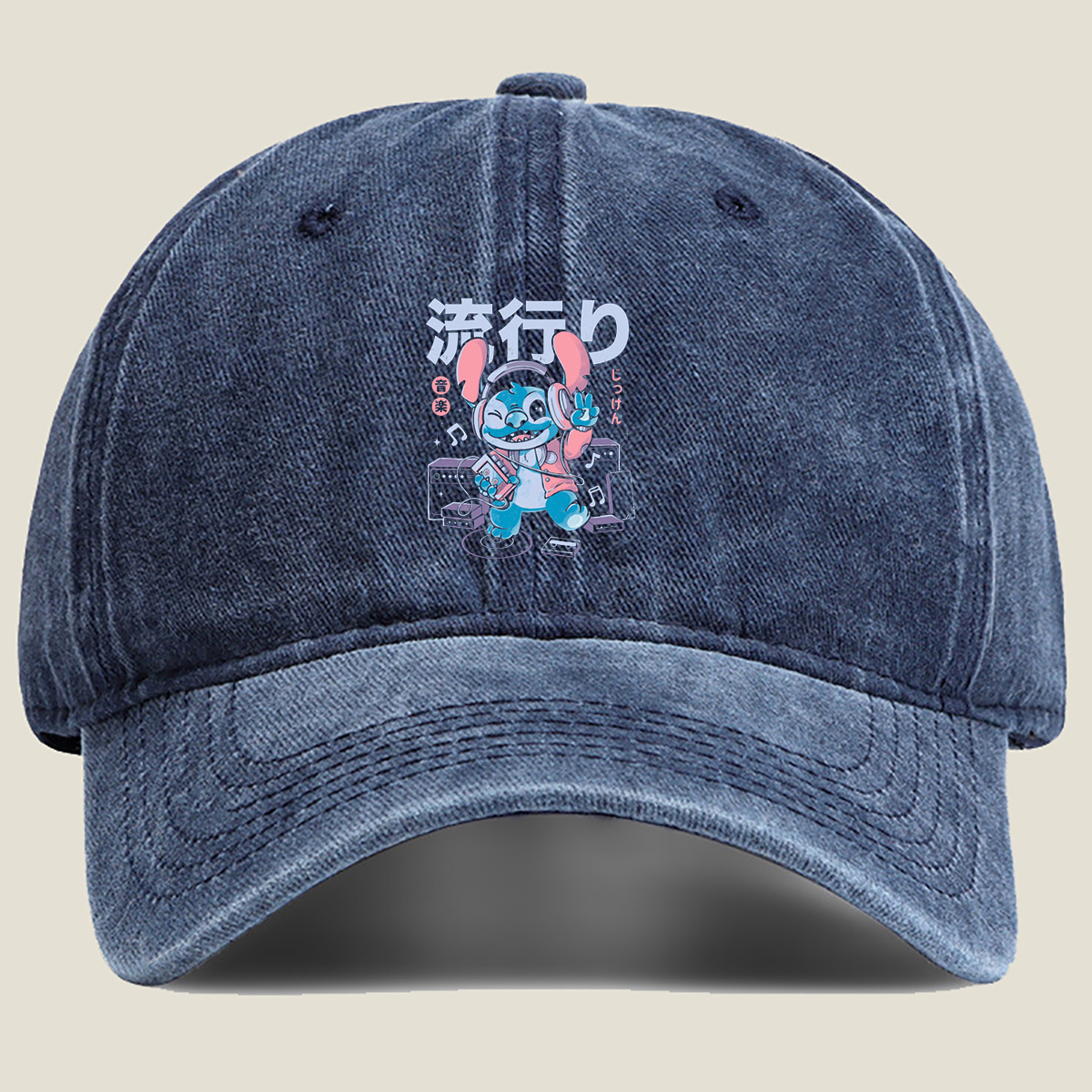 Stitch Music Party - Washed Denim - Baseball Cap