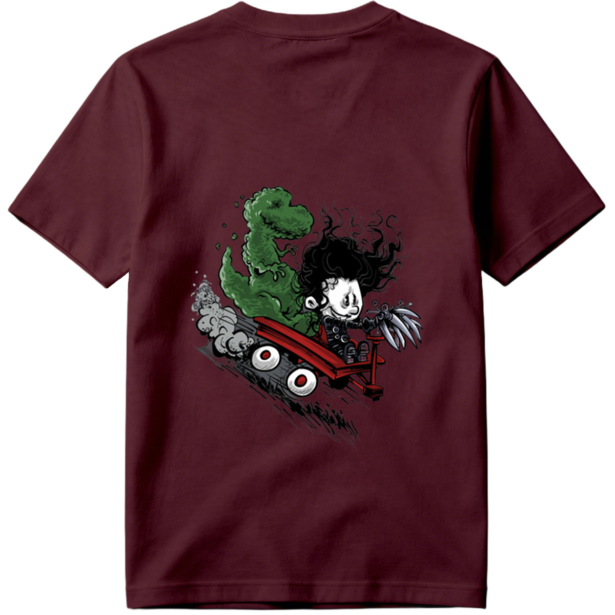 Coraline and the Green Monster in a Red Cart - Tee
