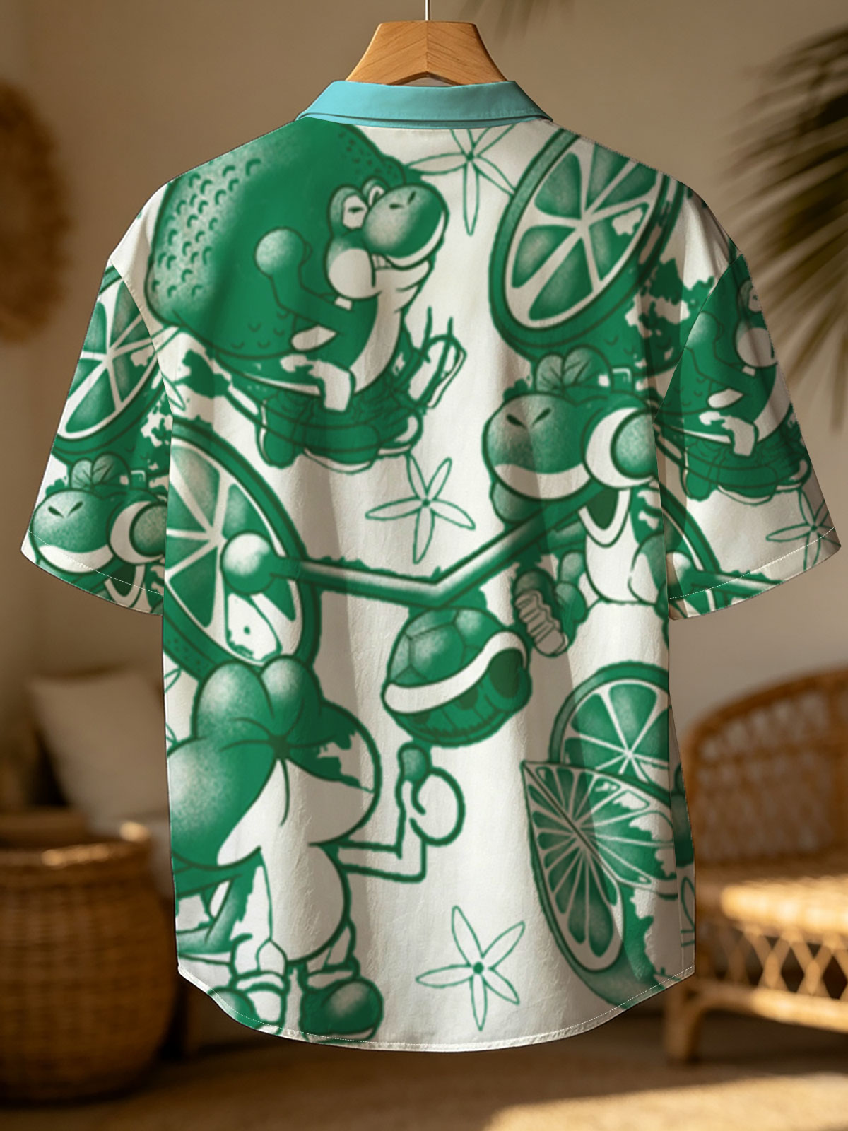 Green Koopas Riding Citrus Bikes with Starbursts -  Shirt