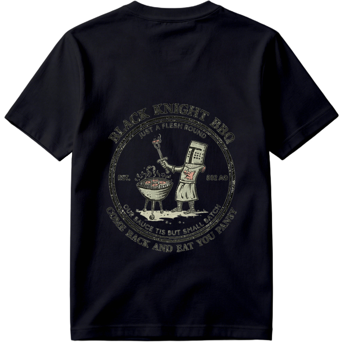 Black Knight BBQ: Just a Flesh Round - Tee