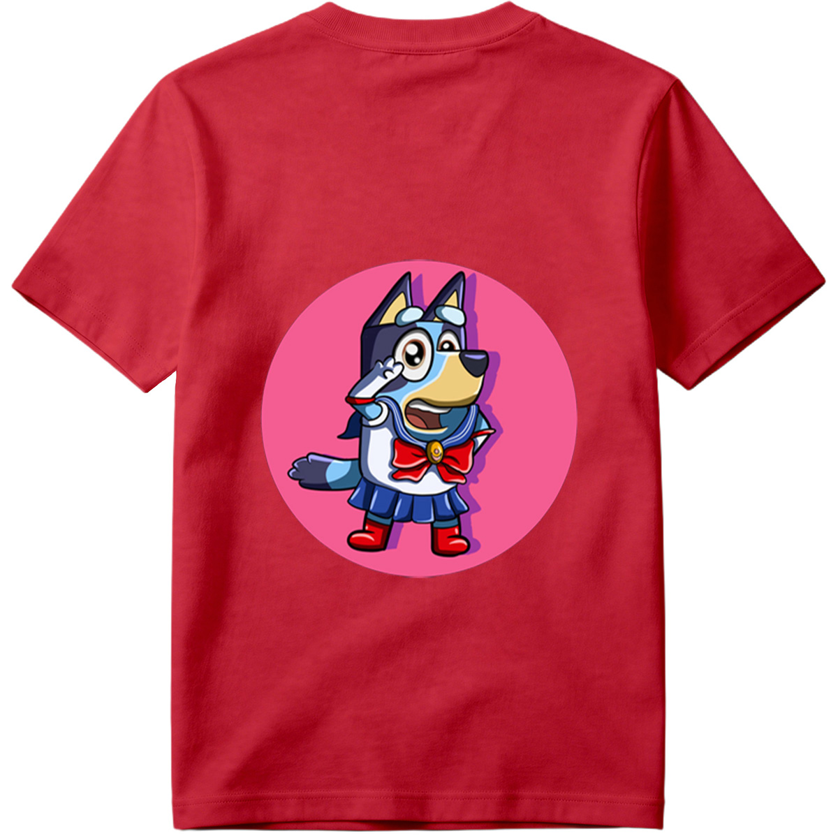 Bluey in Sailor Moon Costume - Tee