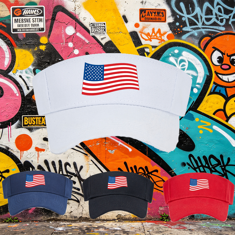Unisex Classic Mesh Sun Hat with USA Flag Print Design - Lightweight Breathable Outdoor Cap for Men and Women, Perfect for Beach, Camping, Fishing, and Patriotic Events, Ideal for Adults Seeking Comfort and Style in Summer Activities