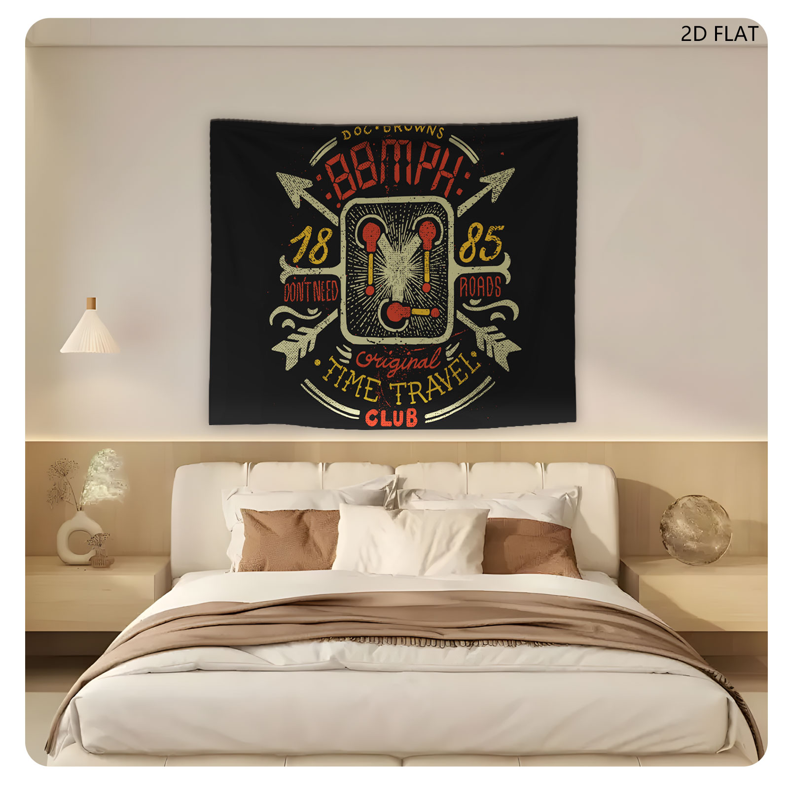 Doc Brown's 88 MPH Time Travel Club: Original 1985 Road Trip - Tapestry