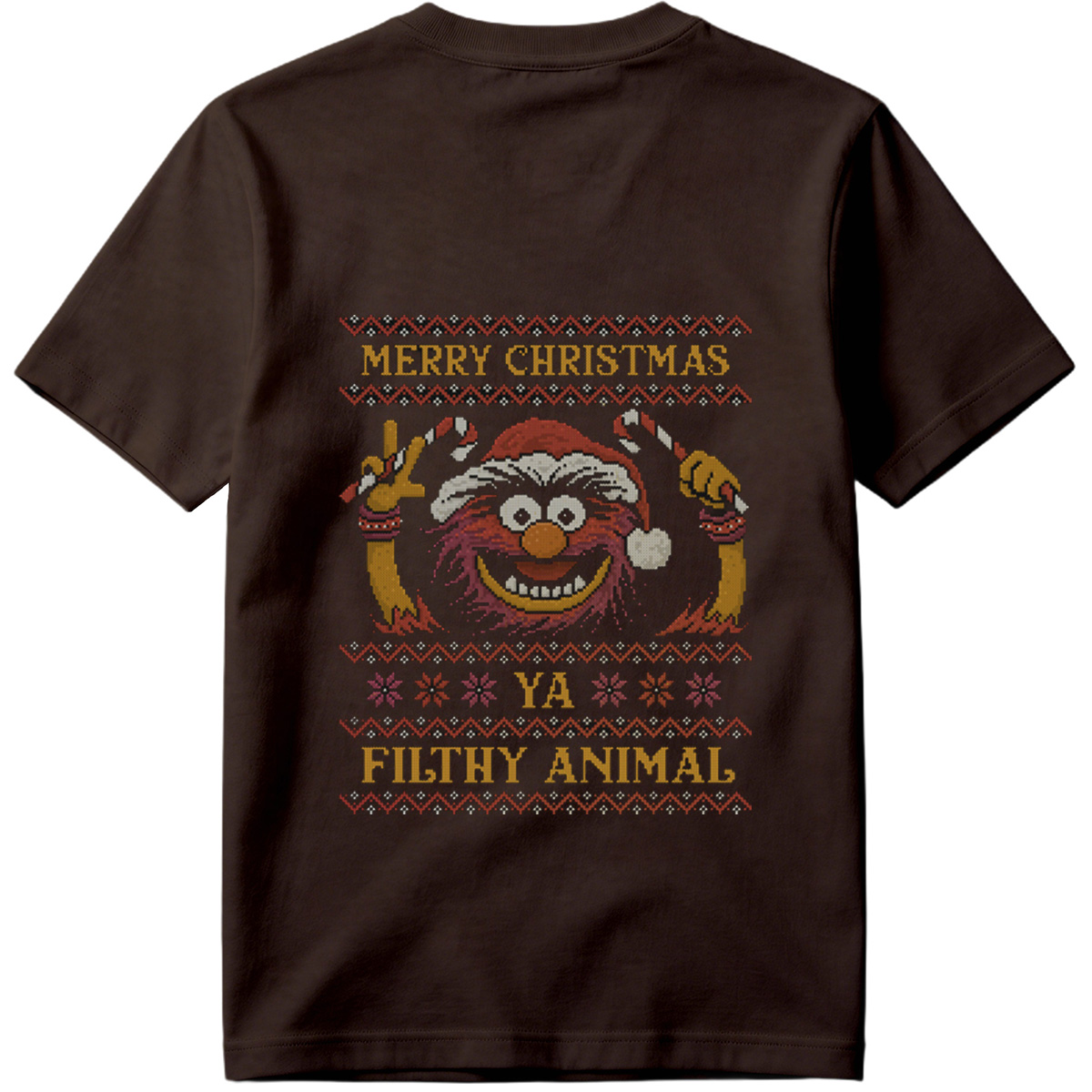 Muppets Animal Christmas Sweater Design - Tee