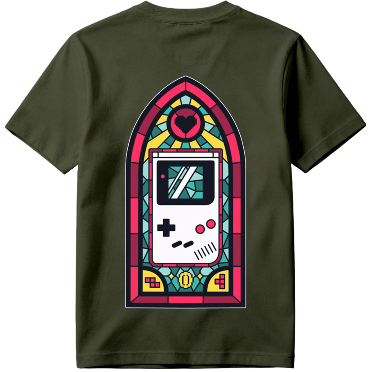Stained Glass Game Boy - Tee