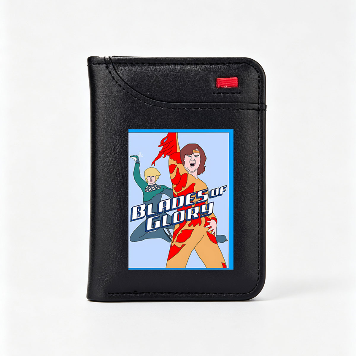 Blades of Glory: Two Skaters in Action - Vertical Style Wallet