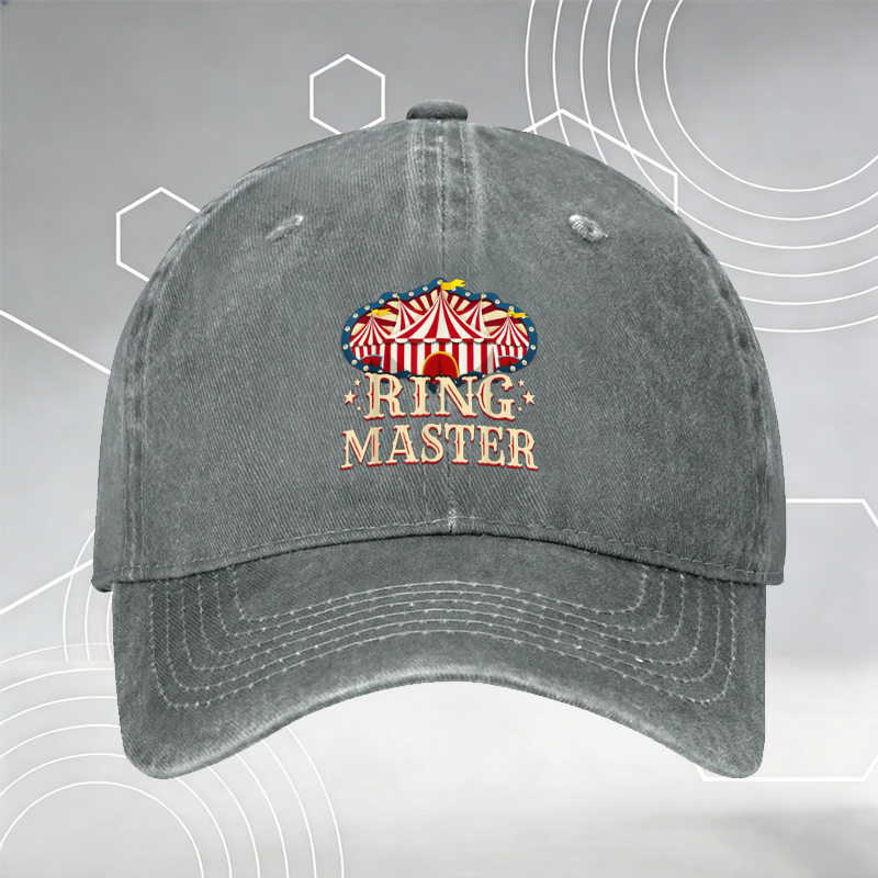 New Baseball Cap with Red Spider Lily Print and 
