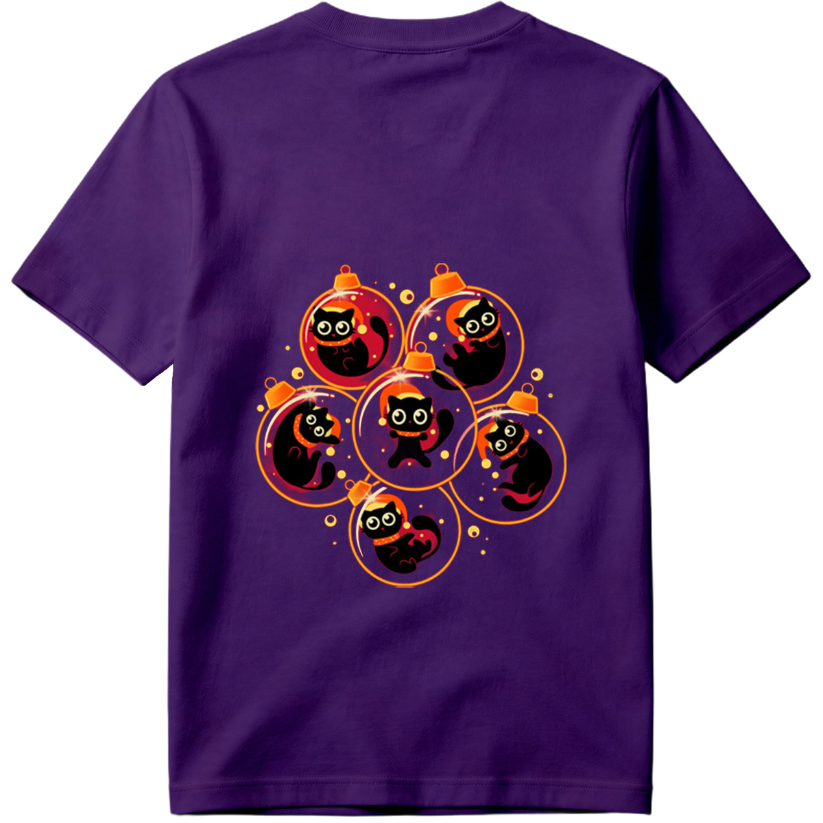 Black Cat Christmas Ornaments - Tee