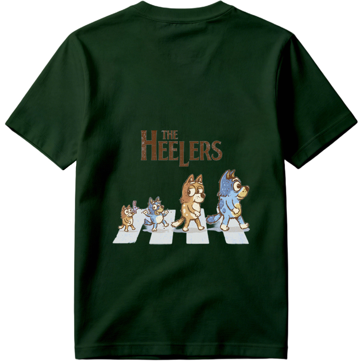 The Heelers: Bluey, Bingo, Bandit, and Mum Dog - Tee