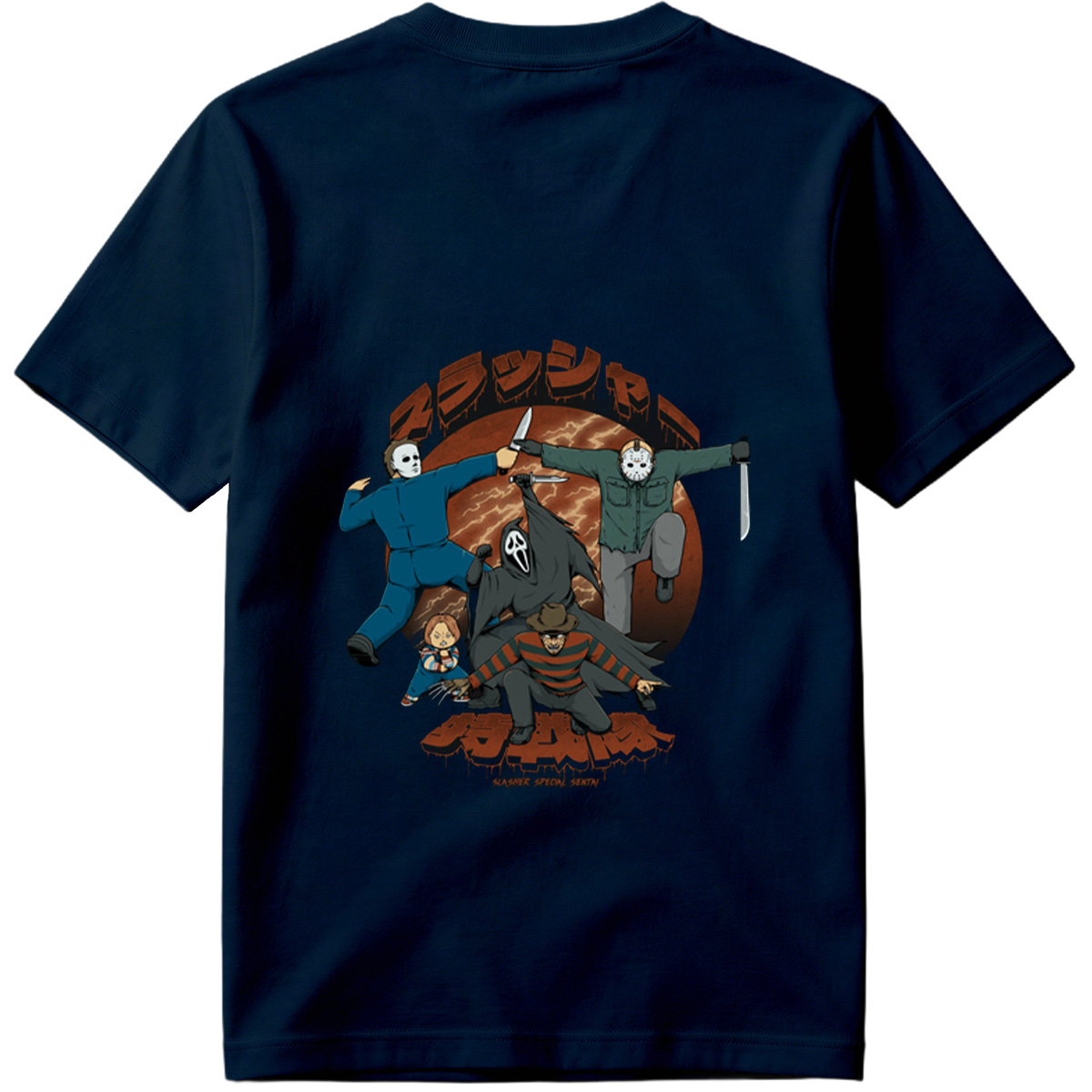 Slasher Special Sentai: Michael, Jason, Ghostface, Chucky, and Tiffany - Tee