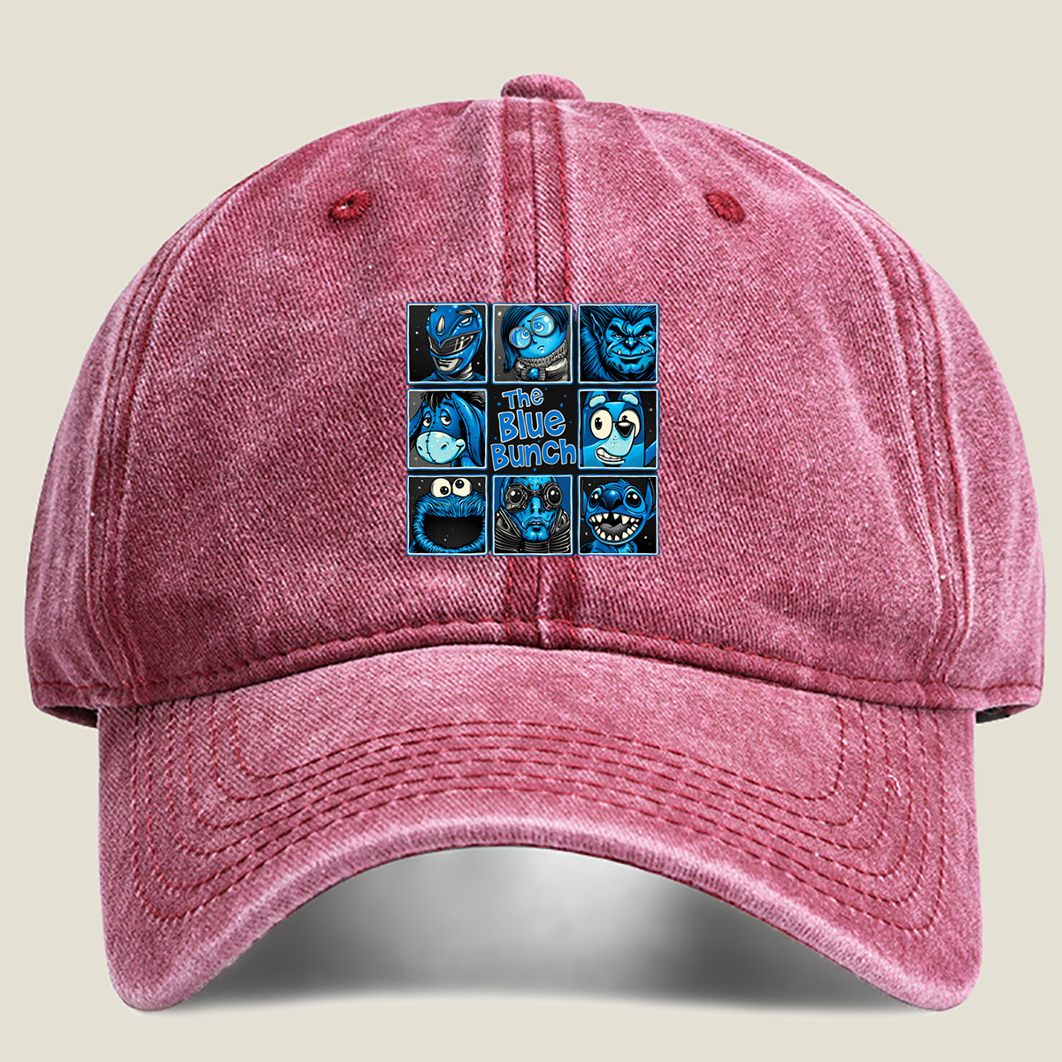 The Blue Bunch: A Collection of Blue Characters - Washed Denim - Baseball Cap
