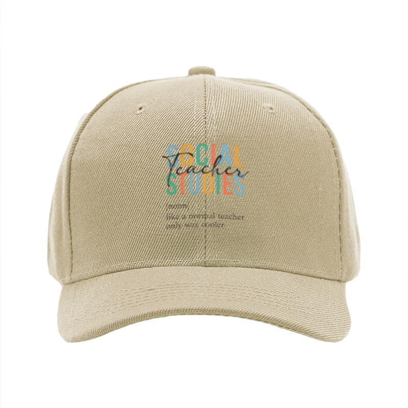 1pc New Baseball Cap Social Studies Print Unisex Adjustable Hat for Outdoor Activities Adults and Teens