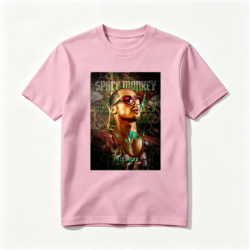 Tyler Durden in Space Monkey: A Futuristic Portrait - Tee
