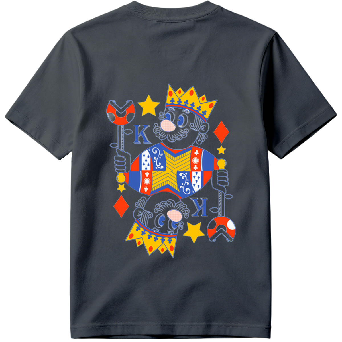 King of Diamonds Playing Card Character - Tee