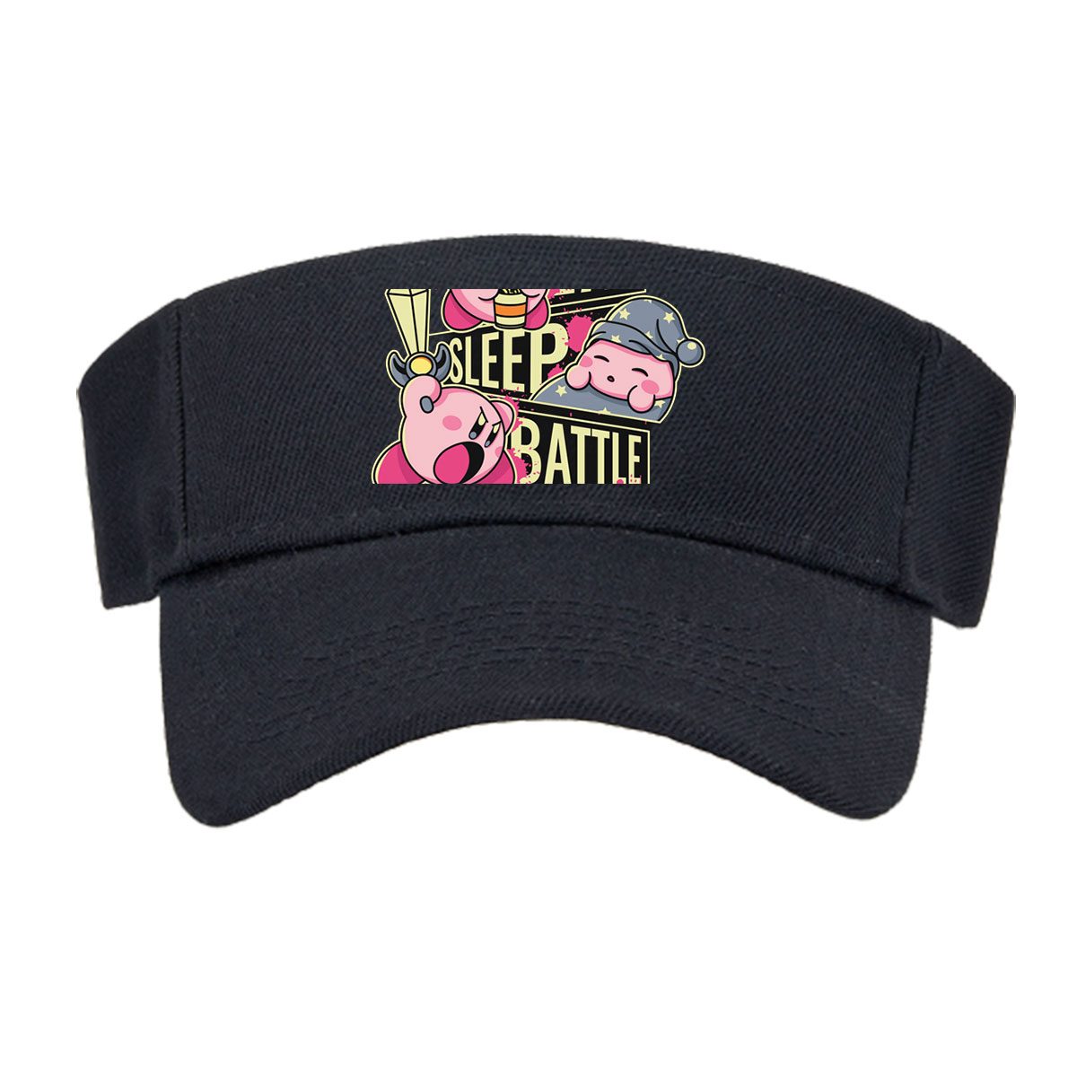 Kirby Eat Sleep Battle Repeat - Pink Star Warrior Adventure -  Visor cap