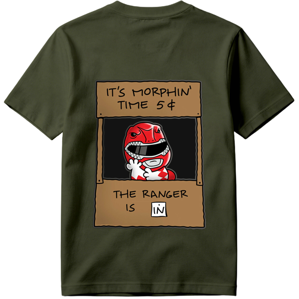 Red Ranger Morphin Time Booth - Tee