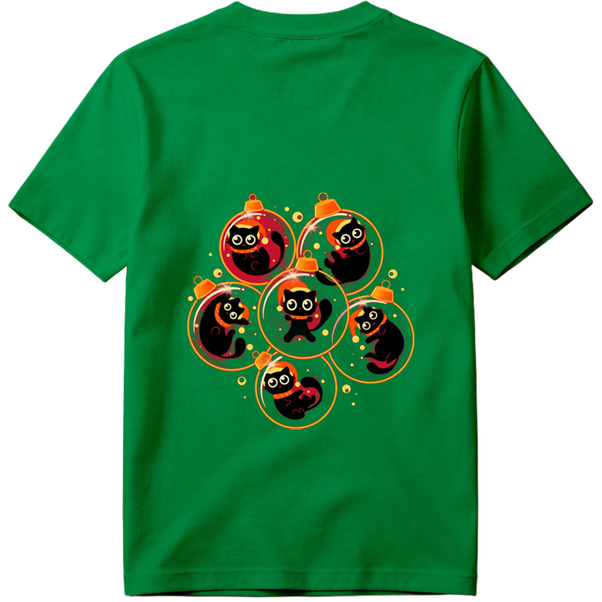 Black Cat Christmas Ornaments - Tee