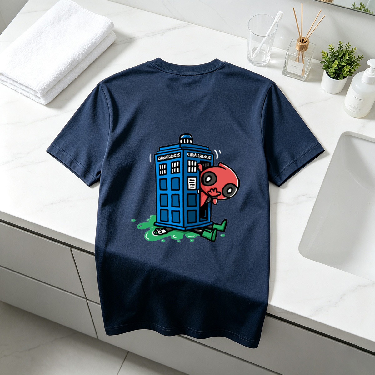 Rick and Morty Meets Doctor Who: Chimichangas TARDIS - Tee