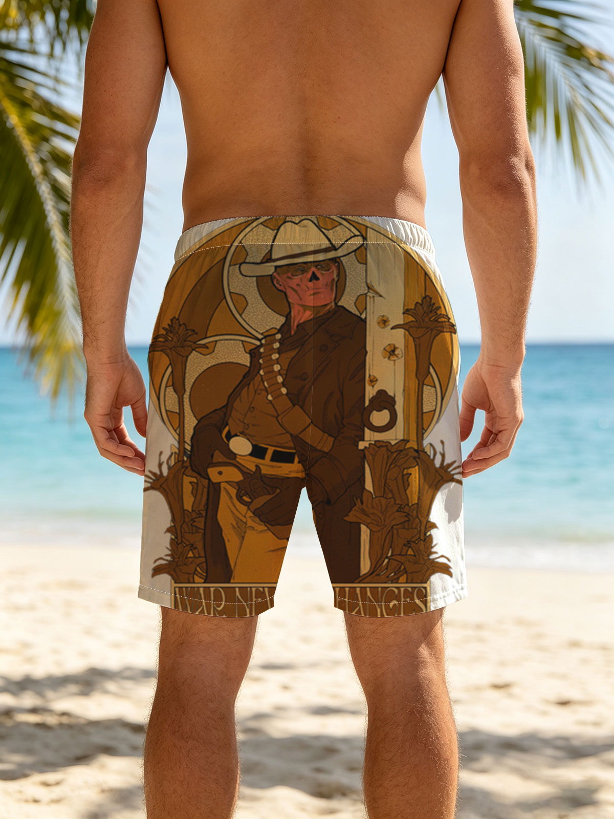 The Skull Cowboy: War Never Changes -  Beach shorts