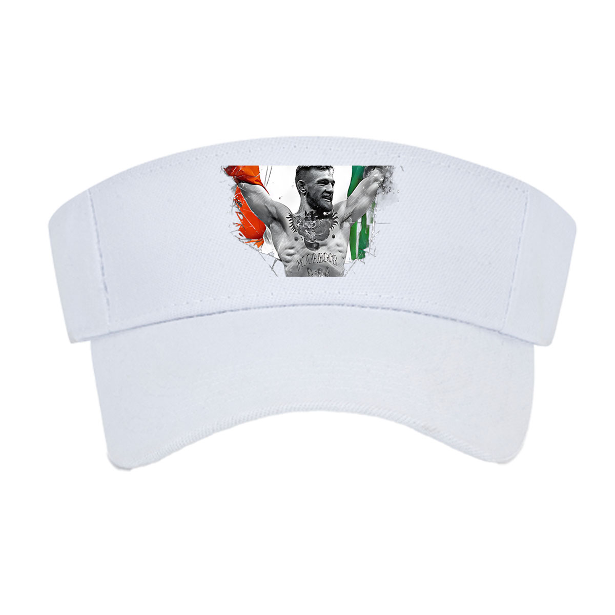 Conor McGregor Celebrates with Irish Flag and UFC Belt -  Visor cap