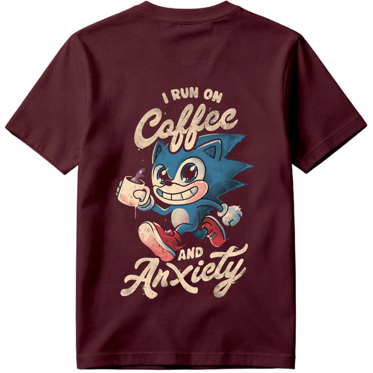 Sonic the Hedgehog: I Run on Coffee and Anxiety - Tee