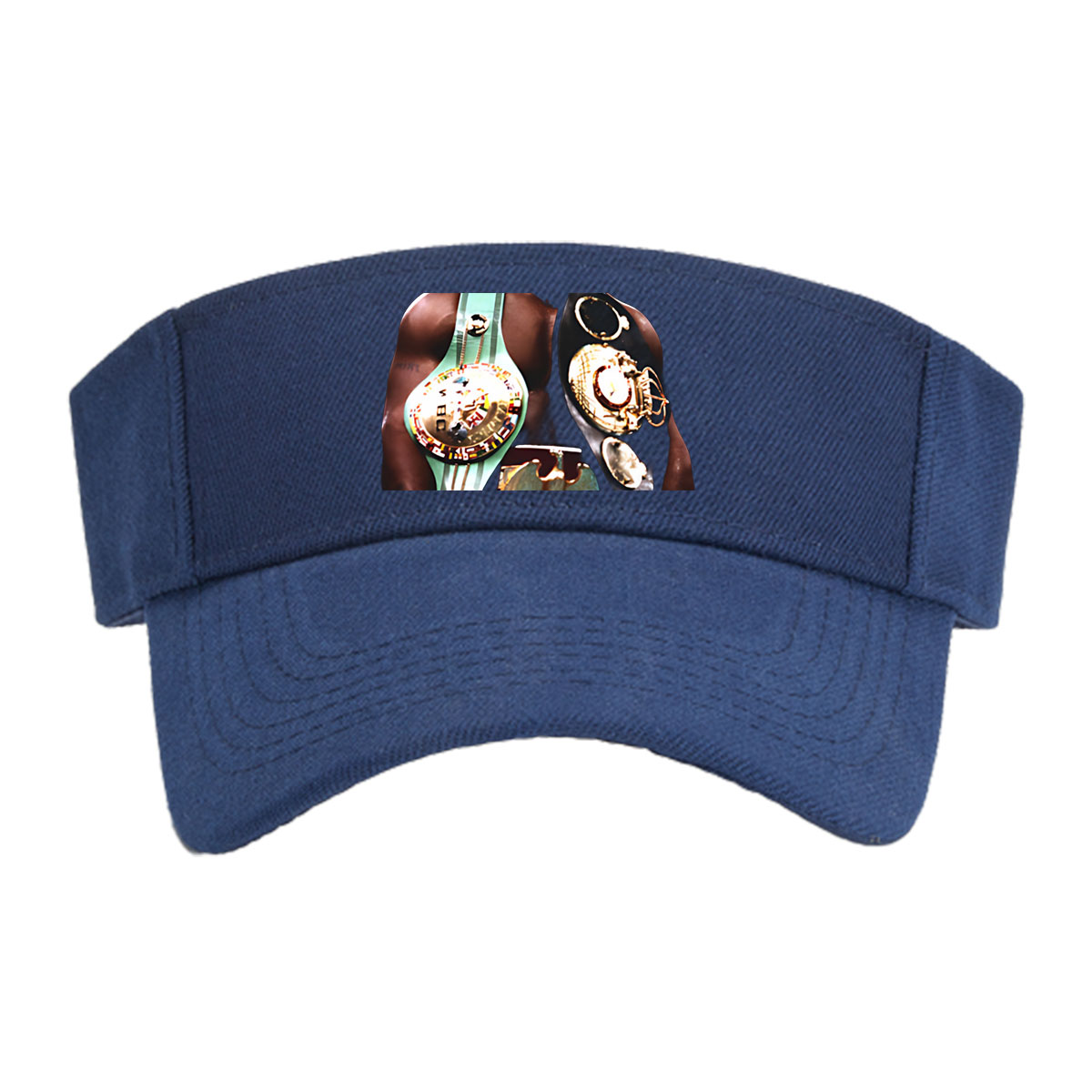 Mike Tyson in Boxing Glory with Championship Belts -  Visor cap
