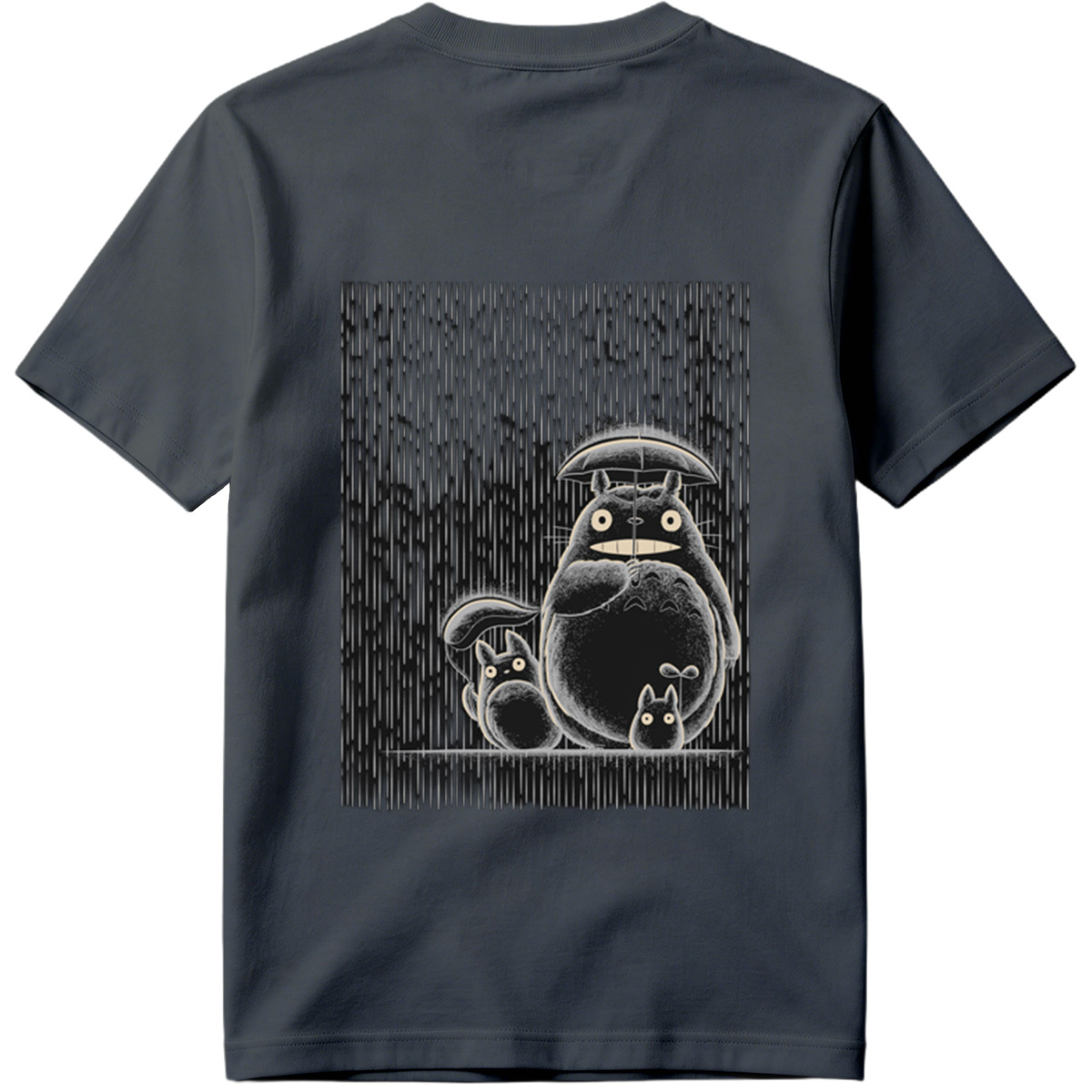 Totoro and Friends in the Rain - Tee