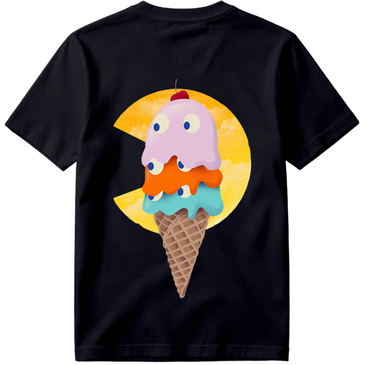 Pac-Man Ice Cream Cone - Tee