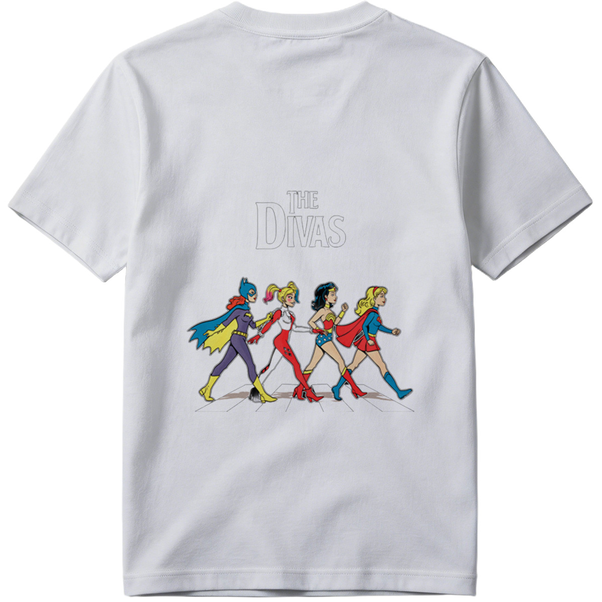 The Divas: Batgirl, Harley Quinn, Wonder Woman, Supergirl - Tee